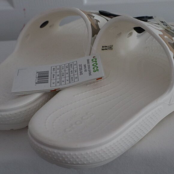 CROCS CLASSIC PRINTED CAMO SLIDE NWT SIZE M8 W10 - Picture 5 of 5